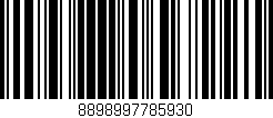 Código de barras (EAN, GTIN, SKU, ISBN): '8898997785930'