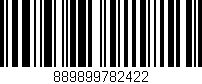 Código de barras (EAN, GTIN, SKU, ISBN): '889899782422'