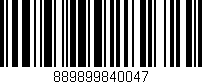Código de barras (EAN, GTIN, SKU, ISBN): '889899840047'