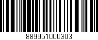 Código de barras (EAN, GTIN, SKU, ISBN): '889951000303'
