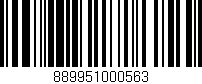 Código de barras (EAN, GTIN, SKU, ISBN): '889951000563'