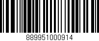Código de barras (EAN, GTIN, SKU, ISBN): '889951000914'