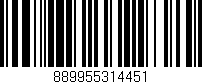 Código de barras (EAN, GTIN, SKU, ISBN): '889955314451'