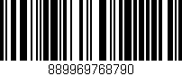 Código de barras (EAN, GTIN, SKU, ISBN): '889969768790'