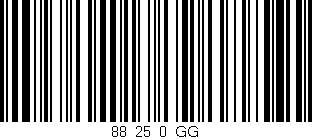 Código de barras (EAN, GTIN, SKU, ISBN): '88_25_0_GG'