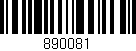 Código de barras (EAN, GTIN, SKU, ISBN): '890081'
