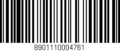 Código de barras (EAN, GTIN, SKU, ISBN): '8901110004761'
