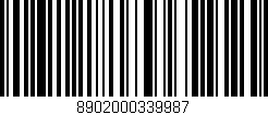 Código de barras (EAN, GTIN, SKU, ISBN): '8902000339987'
