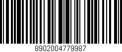 Código de barras (EAN, GTIN, SKU, ISBN): '8902004779987'