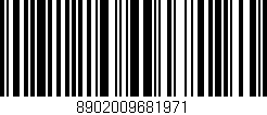 Código de barras (EAN, GTIN, SKU, ISBN): '8902009681971'
