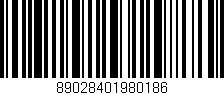 Código de barras (EAN, GTIN, SKU, ISBN): '89028401980186'
