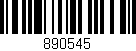 Código de barras (EAN, GTIN, SKU, ISBN): '890545'