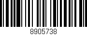 Código de barras (EAN, GTIN, SKU, ISBN): '8905738'