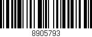 Código de barras (EAN, GTIN, SKU, ISBN): '8905793'