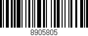 Código de barras (EAN, GTIN, SKU, ISBN): '8905805'