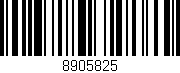 Código de barras (EAN, GTIN, SKU, ISBN): '8905825'