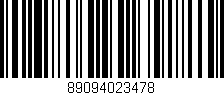 Código de barras (EAN, GTIN, SKU, ISBN): '89094023478'