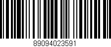 Código de barras (EAN, GTIN, SKU, ISBN): '89094023591'