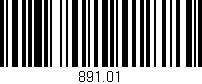 Código de barras (EAN, GTIN, SKU, ISBN): '891.01'