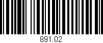 Código de barras (EAN, GTIN, SKU, ISBN): '891.02'