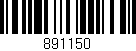 Código de barras (EAN, GTIN, SKU, ISBN): '891150'