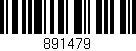 Código de barras (EAN, GTIN, SKU, ISBN): '891479'
