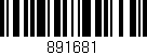 Código de barras (EAN, GTIN, SKU, ISBN): '891681'