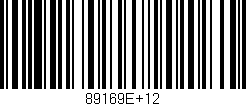 Código de barras (EAN, GTIN, SKU, ISBN): '89169E+12'