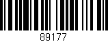 Código de barras (EAN, GTIN, SKU, ISBN): '89177'