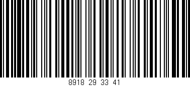 Código de barras (EAN, GTIN, SKU, ISBN): '8918_29_33_41'