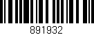 Código de barras (EAN, GTIN, SKU, ISBN): '891932'