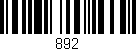 Código de barras (EAN, GTIN, SKU, ISBN): '892'