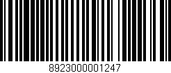 Código de barras (EAN, GTIN, SKU, ISBN): '8923000001247'