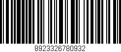 Código de barras (EAN, GTIN, SKU, ISBN): '8923326780932'