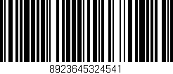 Código de barras (EAN, GTIN, SKU, ISBN): '8923645324541'