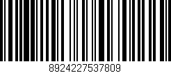 Código de barras (EAN, GTIN, SKU, ISBN): '8924227537809'