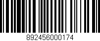 Código de barras (EAN, GTIN, SKU, ISBN): '892456000174'