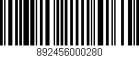 Código de barras (EAN, GTIN, SKU, ISBN): '892456000280'