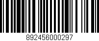 Código de barras (EAN, GTIN, SKU, ISBN): '892456000297'