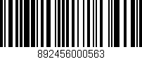 Código de barras (EAN, GTIN, SKU, ISBN): '892456000563'