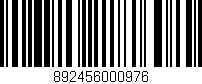 Código de barras (EAN, GTIN, SKU, ISBN): '892456000976'