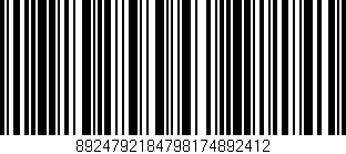 Código de barras (EAN, GTIN, SKU, ISBN): '8924792184798174892412'