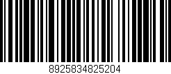 Código de barras (EAN, GTIN, SKU, ISBN): '8925834825204'