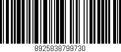 Código de barras (EAN, GTIN, SKU, ISBN): '8925838799730'