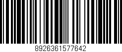 Código de barras (EAN, GTIN, SKU, ISBN): '8926361577642'