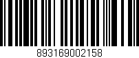 Código de barras (EAN, GTIN, SKU, ISBN): '893169002158'