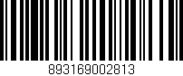 Código de barras (EAN, GTIN, SKU, ISBN): '893169002813'