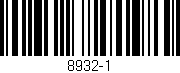 Código de barras (EAN, GTIN, SKU, ISBN): '8932-1'