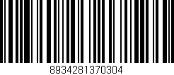 Código de barras (EAN, GTIN, SKU, ISBN): '8934281370304'