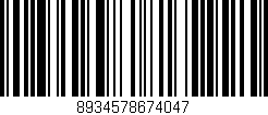 Código de barras (EAN, GTIN, SKU, ISBN): '8934578674047'